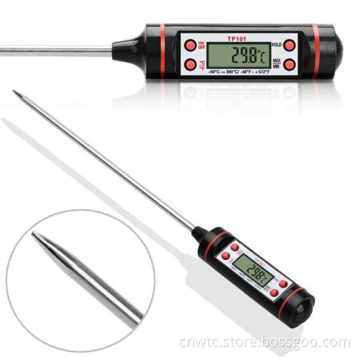 Digital Food Thermometer TP101: Accurate Kitchen and BBQ Temperature Gauge